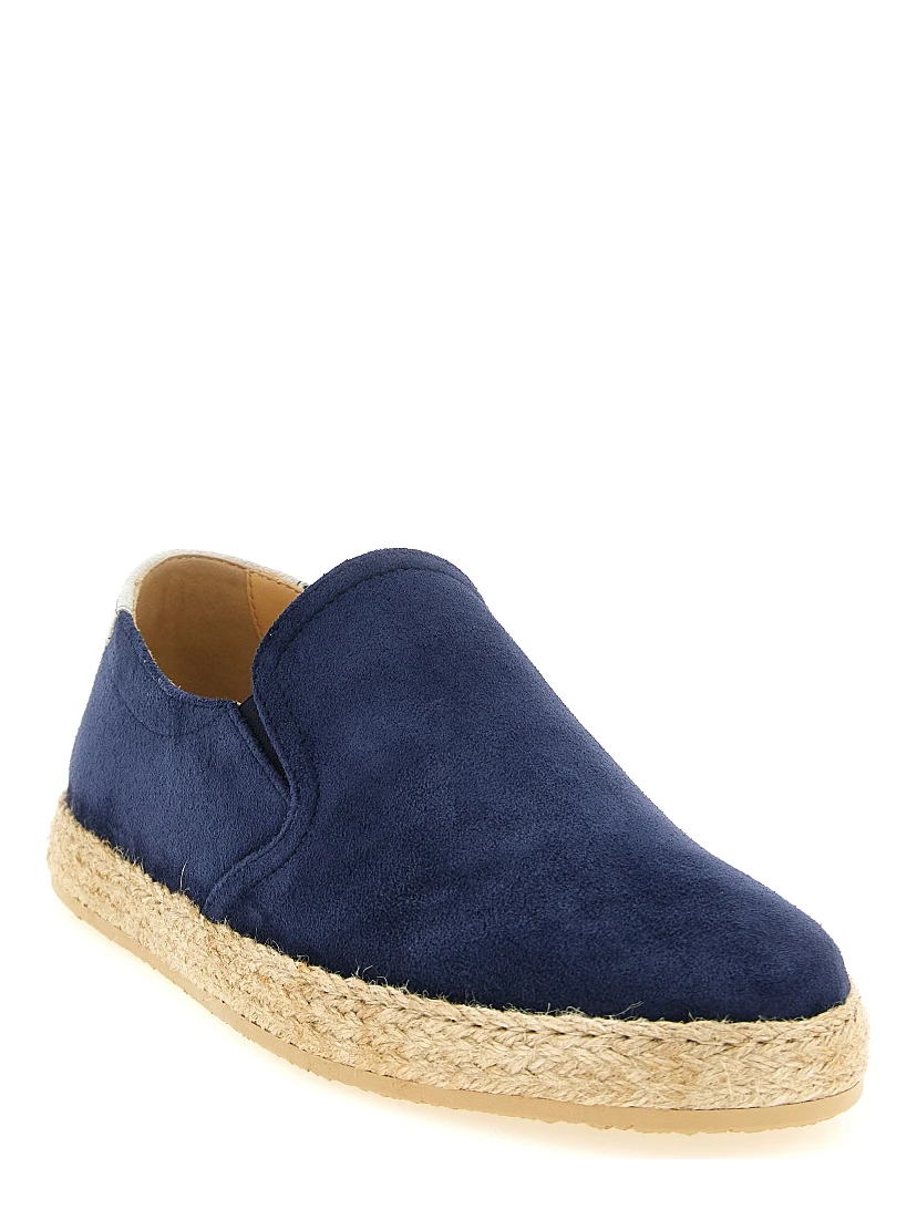 Blue Calfskin Espadrilles