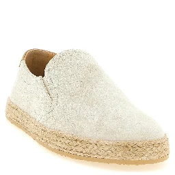 Gray Calfskin Espadrilles