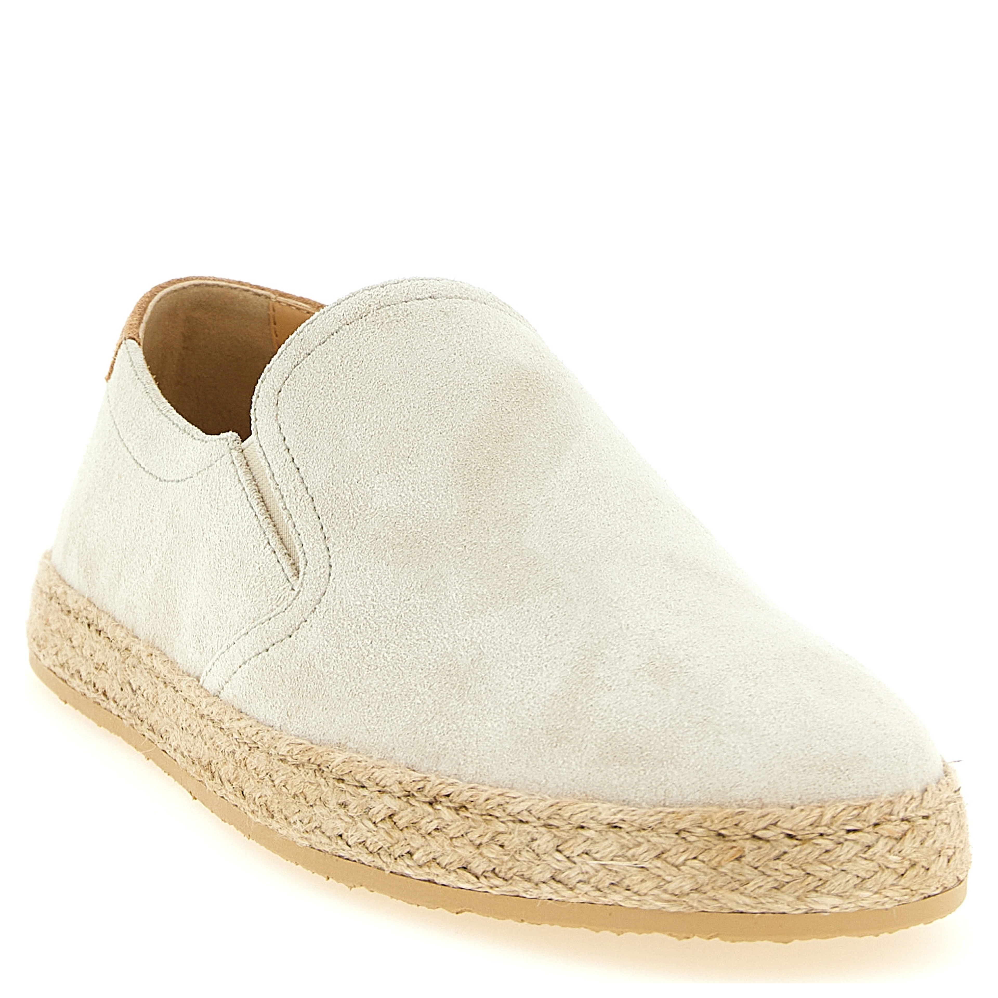 Gray Calfskin Espadrilles