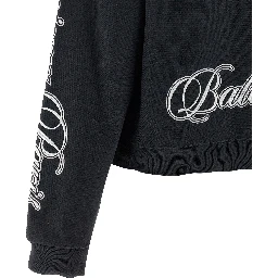 Black Cotton Sweatshirt
