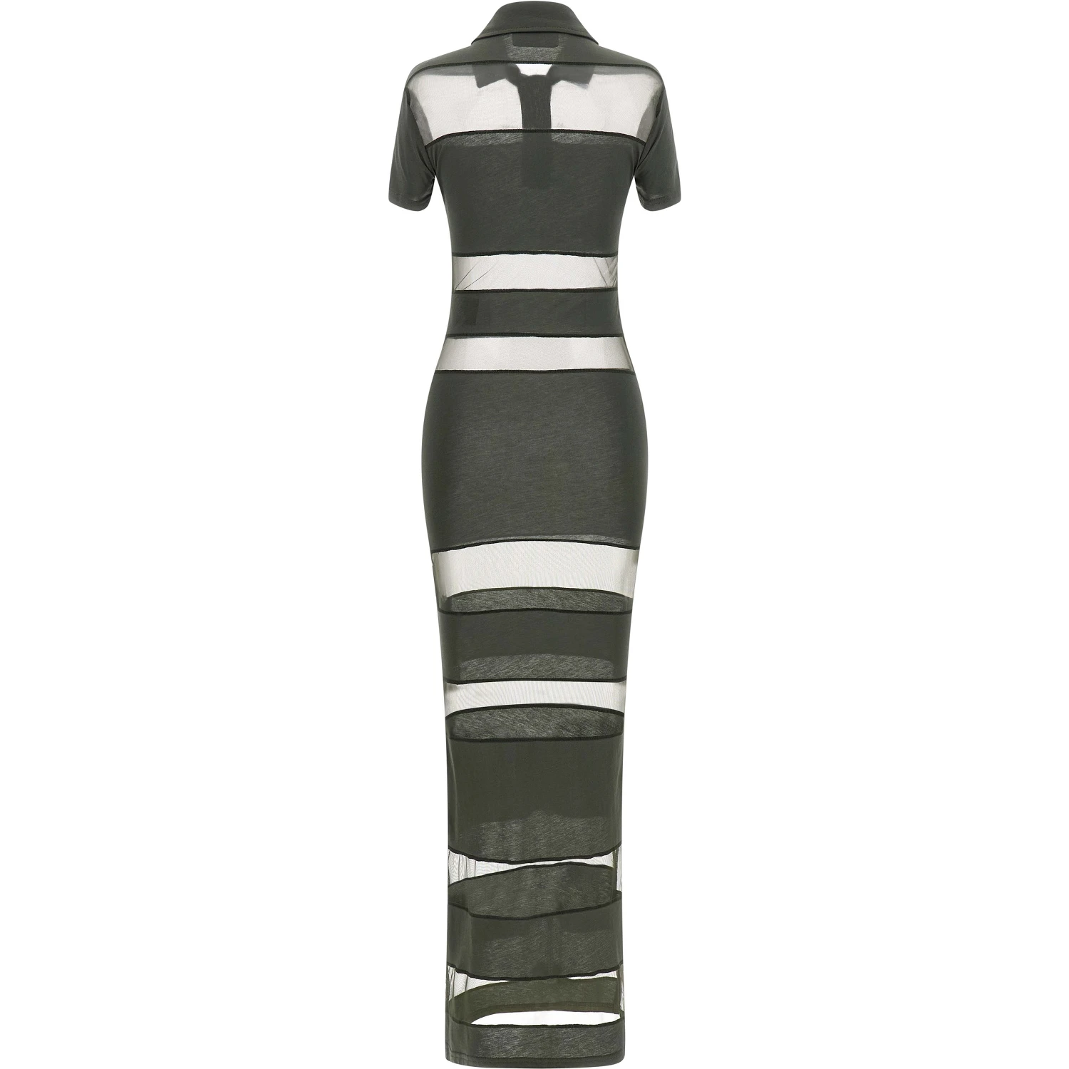 Bicolor Cotton Long Dress