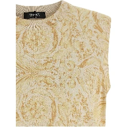 Bicolor Silk Sleeveless Jacket