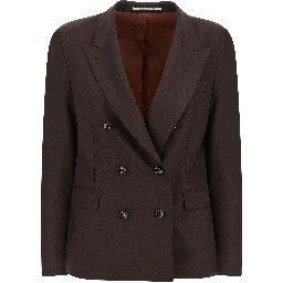 Brown Virgin Wool Blazer