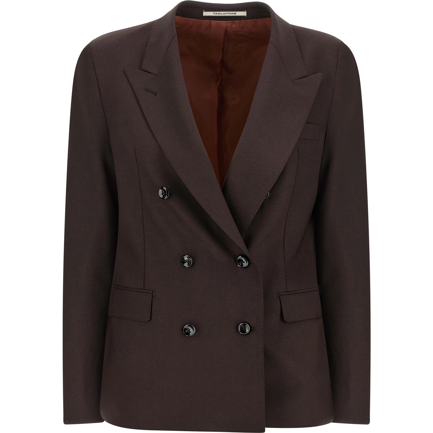 Brown Virgin Wool Blazer