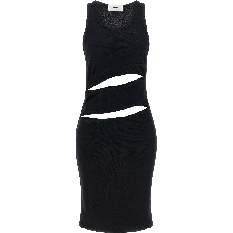 Black Organic Cotton Short Dress