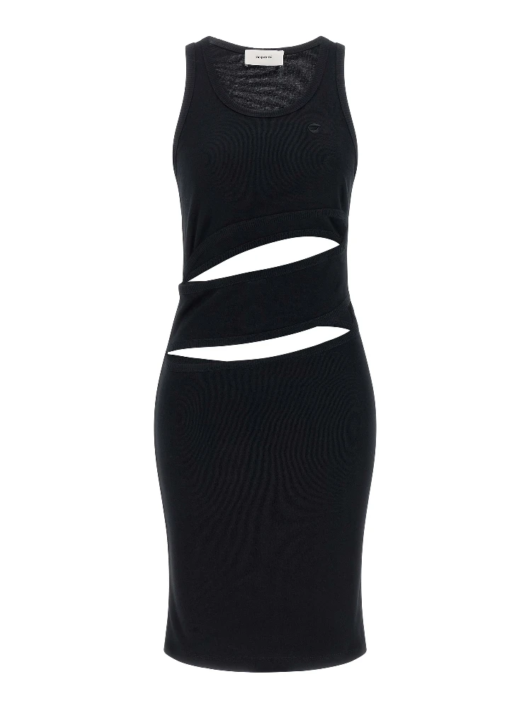 Black Organic Cotton Short Dress