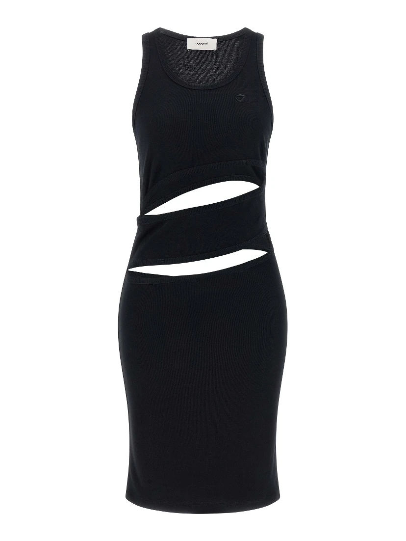 Black Organic Cotton Short Dress
