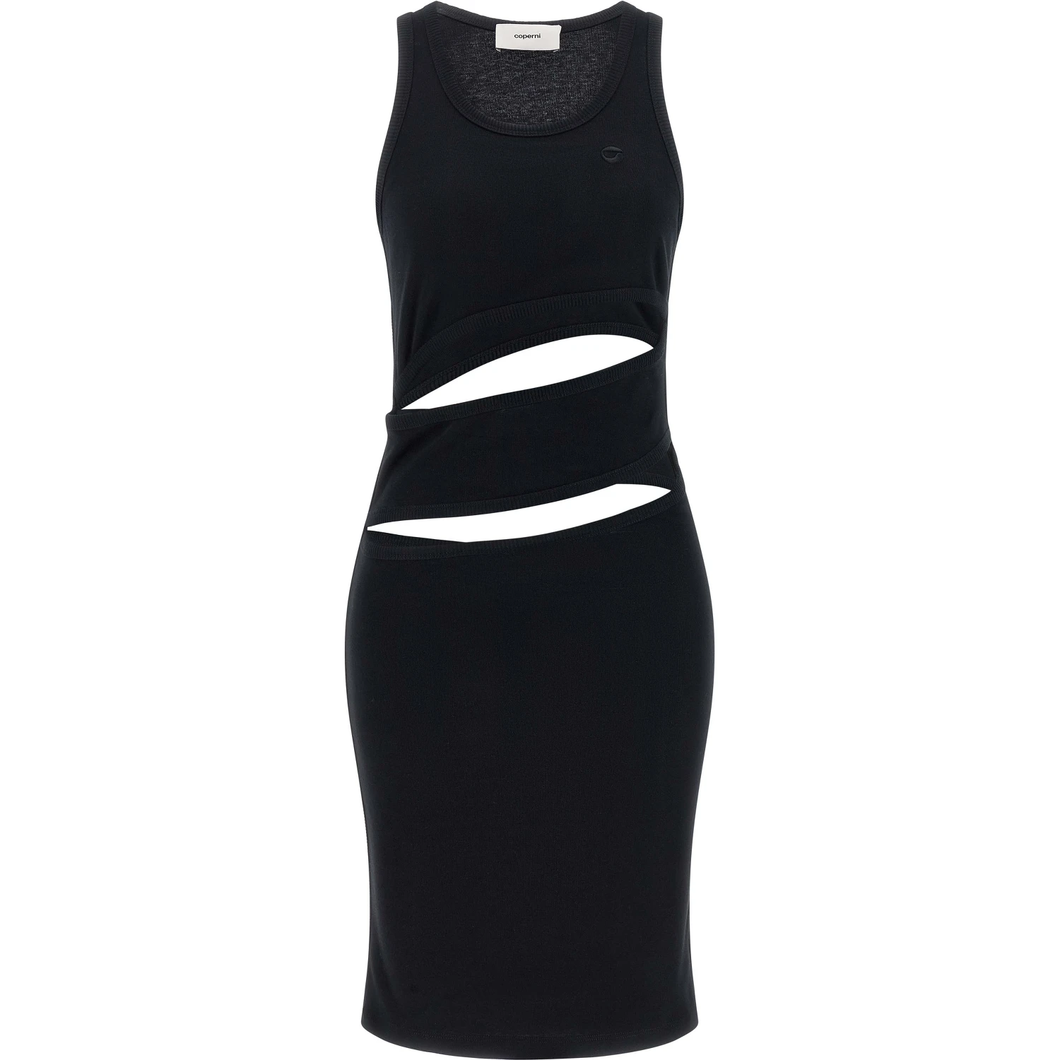 Black Organic Cotton Short Dress