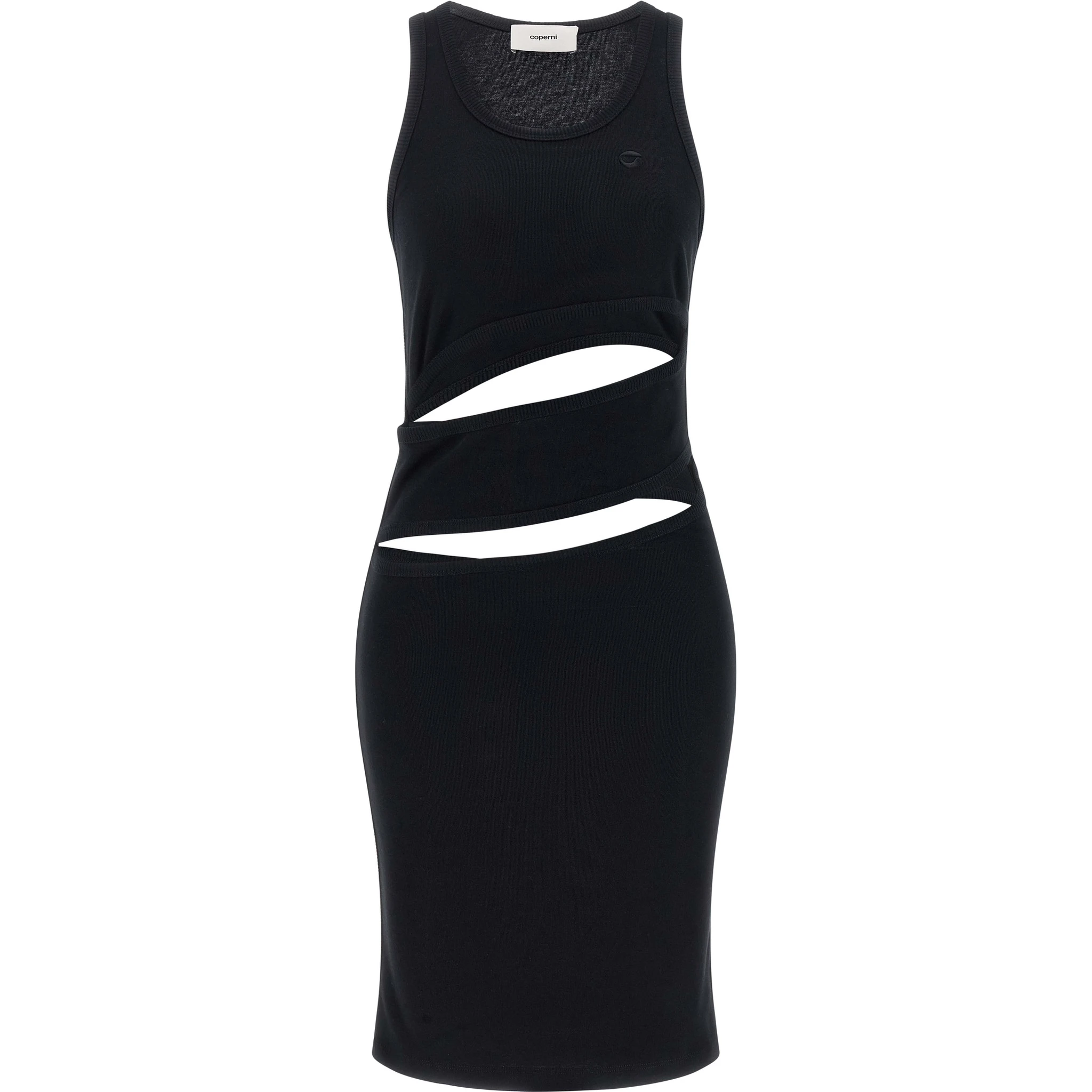 Black Organic Cotton Short Dress