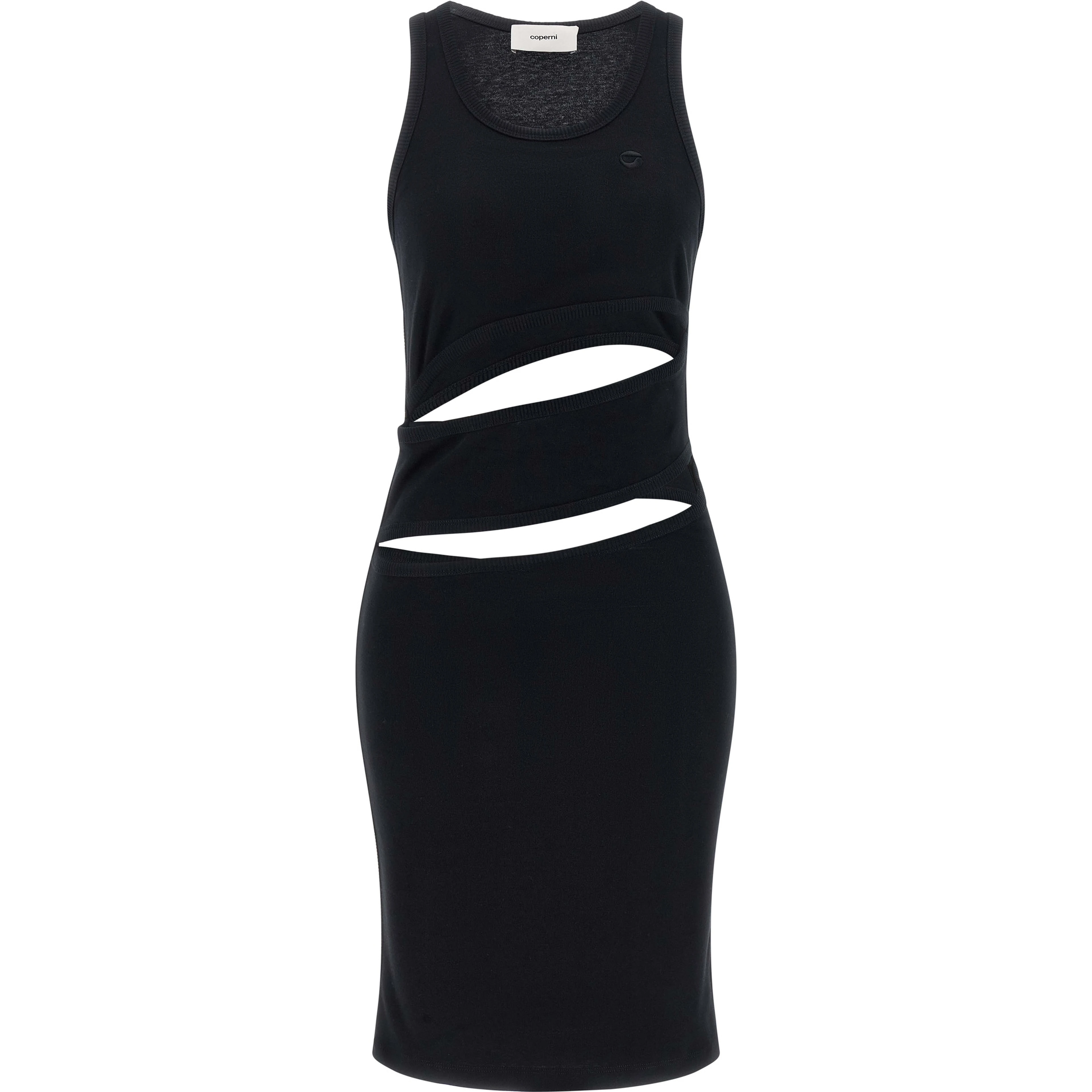 Black Organic Cotton Short Dress