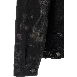 Black Cotton Denim Jacket