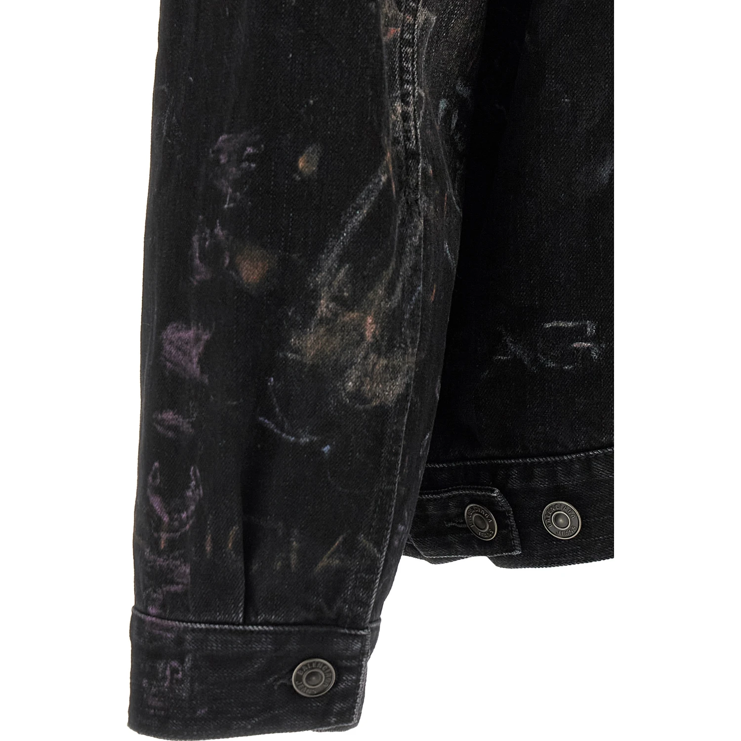 Black Cotton Denim Jacket