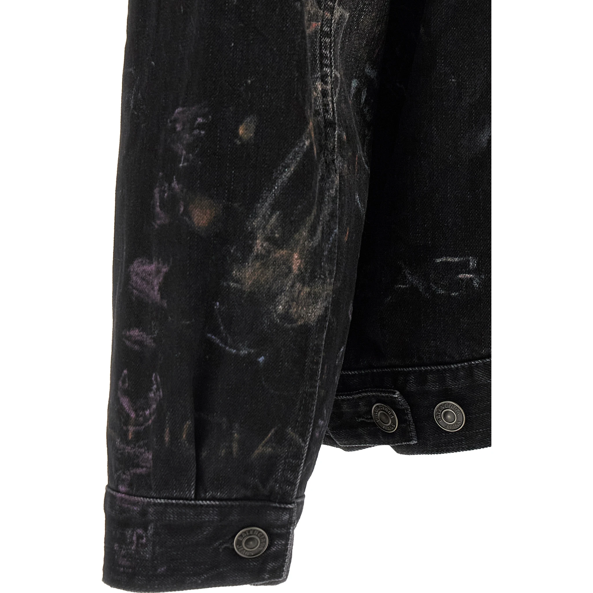 Black Cotton Denim Jacket