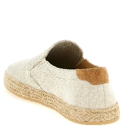 Gray Calfskin Espadrilles