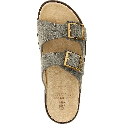 Gray Calfskin Slides