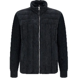 Blue Virgin Wool Full-Length Jacket