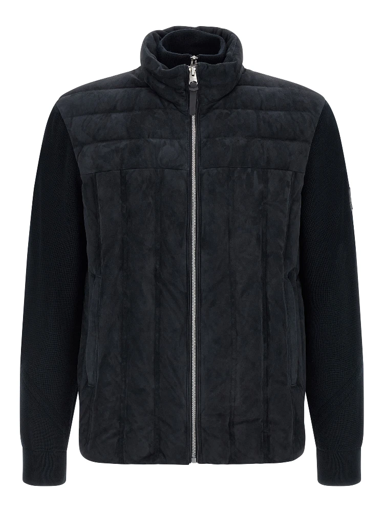 Blue Virgin Wool Full-Length Jacket