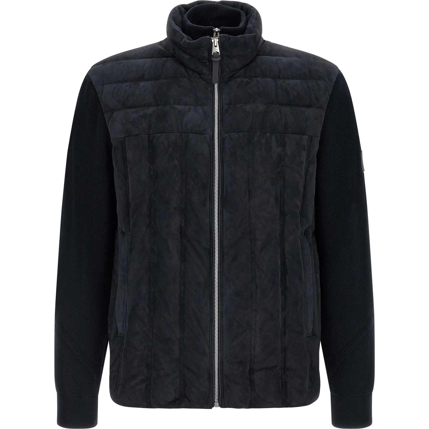 Blue Virgin Wool Full-Length Jacket