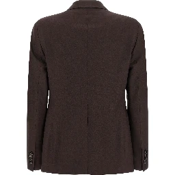 Brown Virgin Wool Blazer