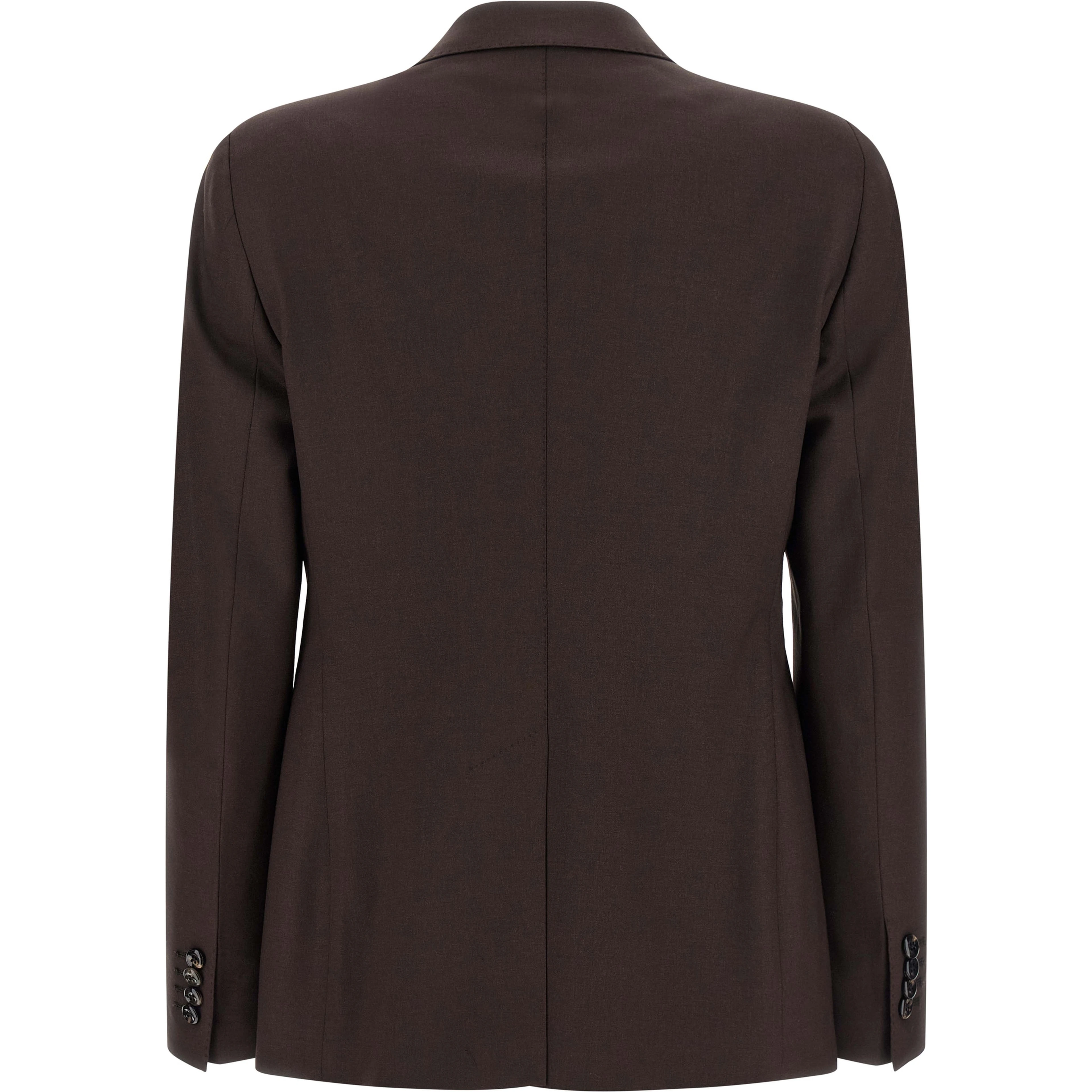 Brown Virgin Wool Blazer