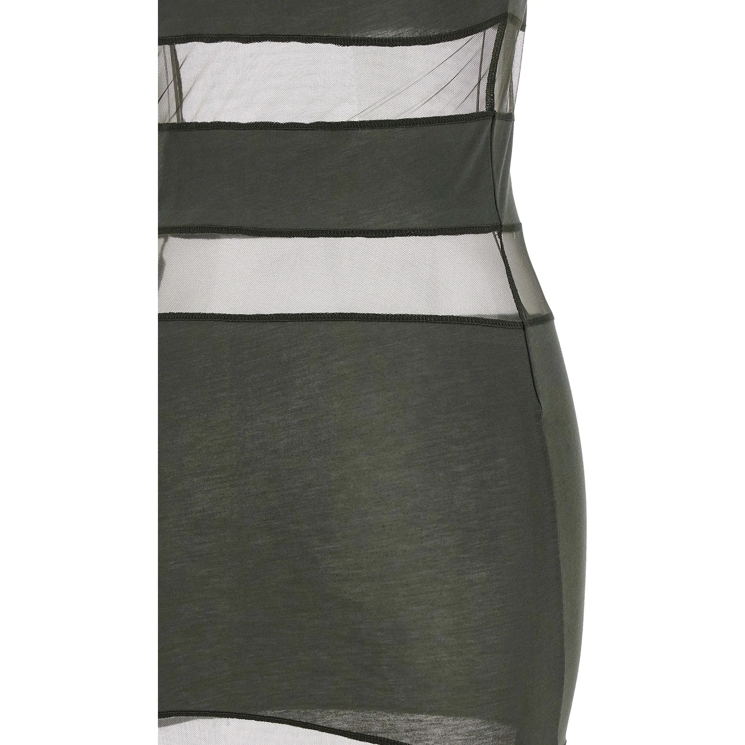 Bicolor Cotton Long Dress