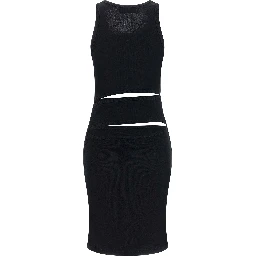 Black Organic Cotton Short Dress