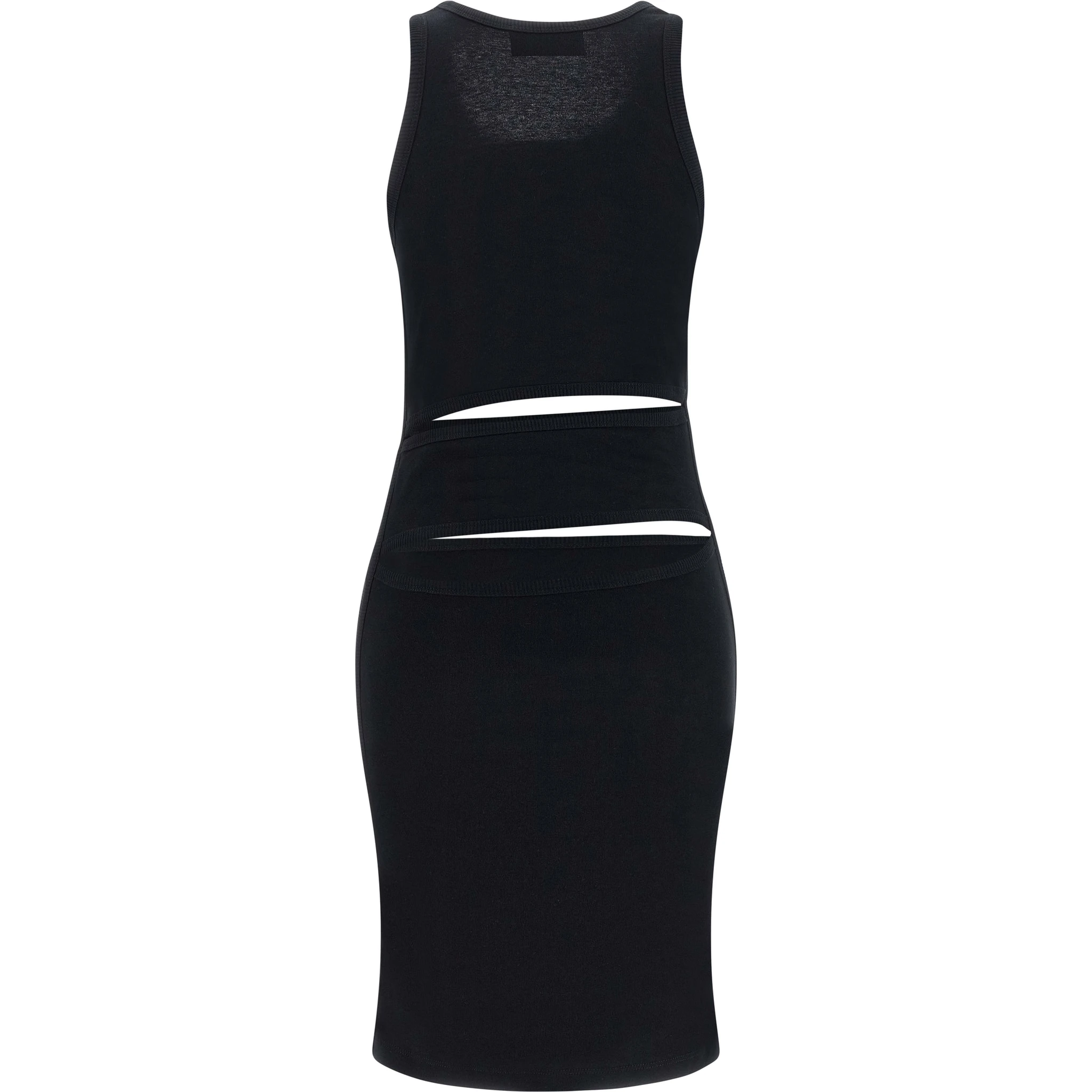 Black Organic Cotton Short Dress