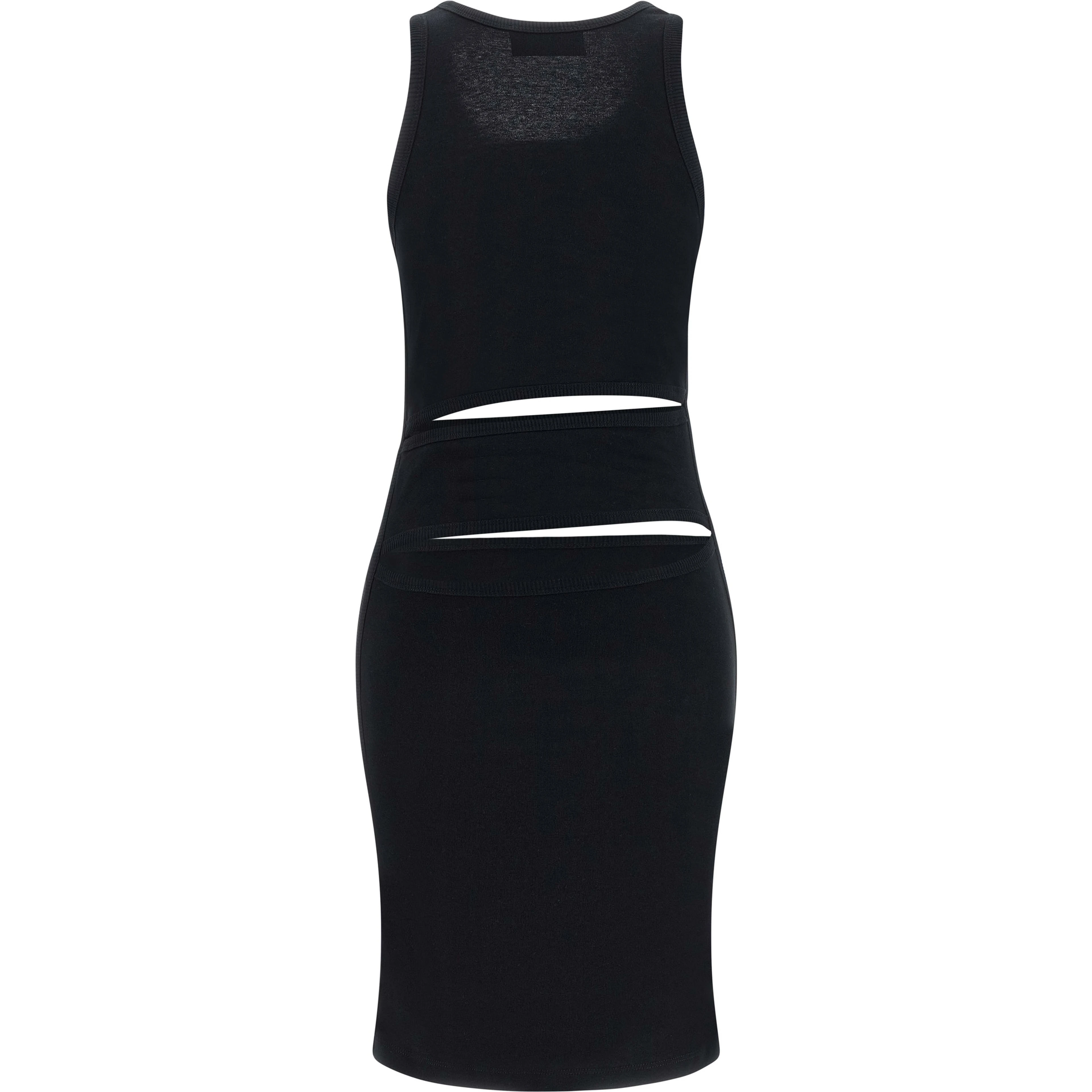 Black Organic Cotton Short Dress