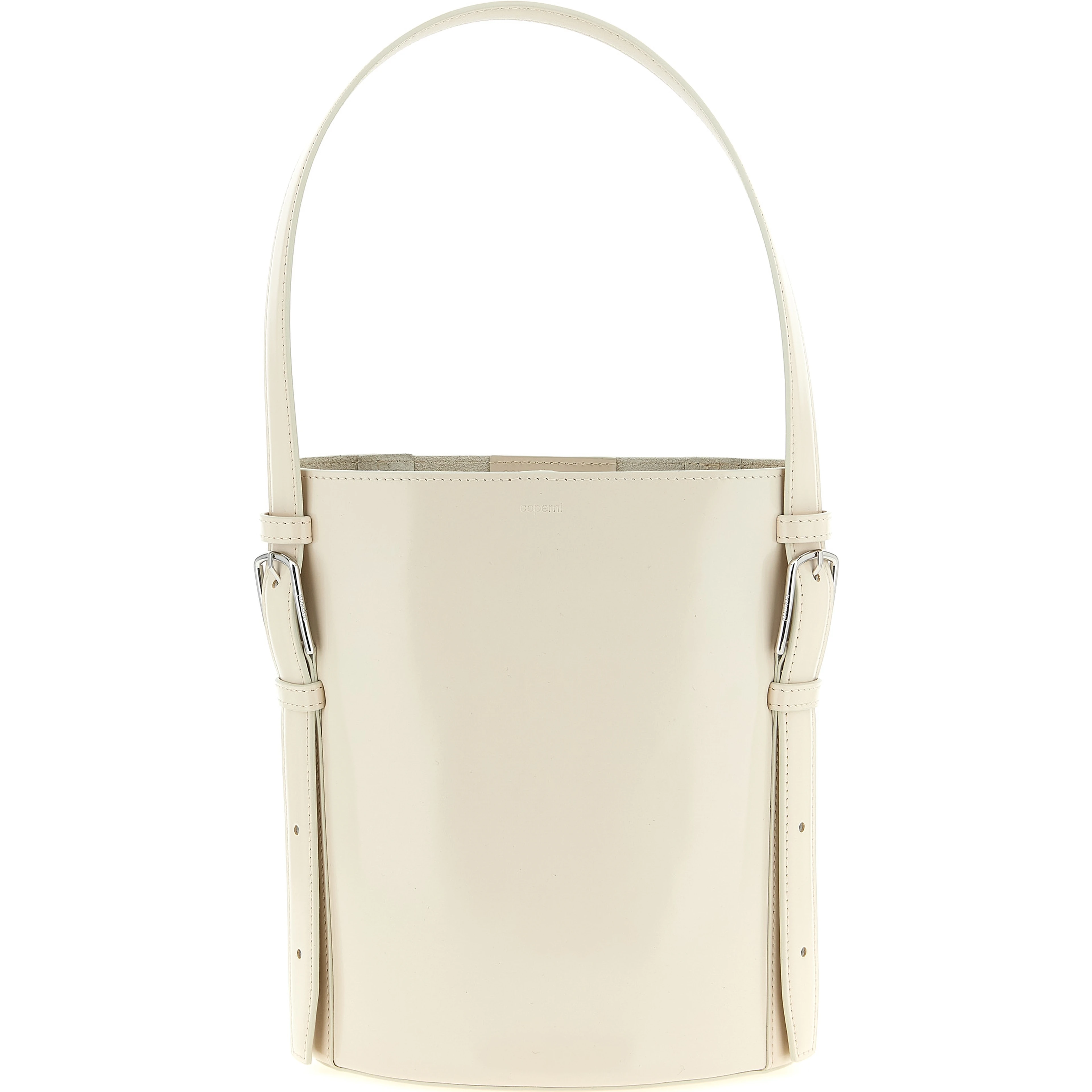 Beige Cowhide Shoulder Bag