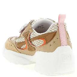 Beige Calfskin Athletic Sneakers