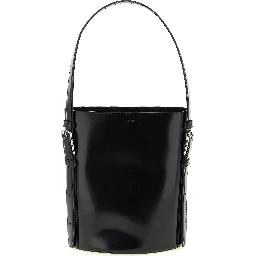 Black Cowhide Shoulder Bag