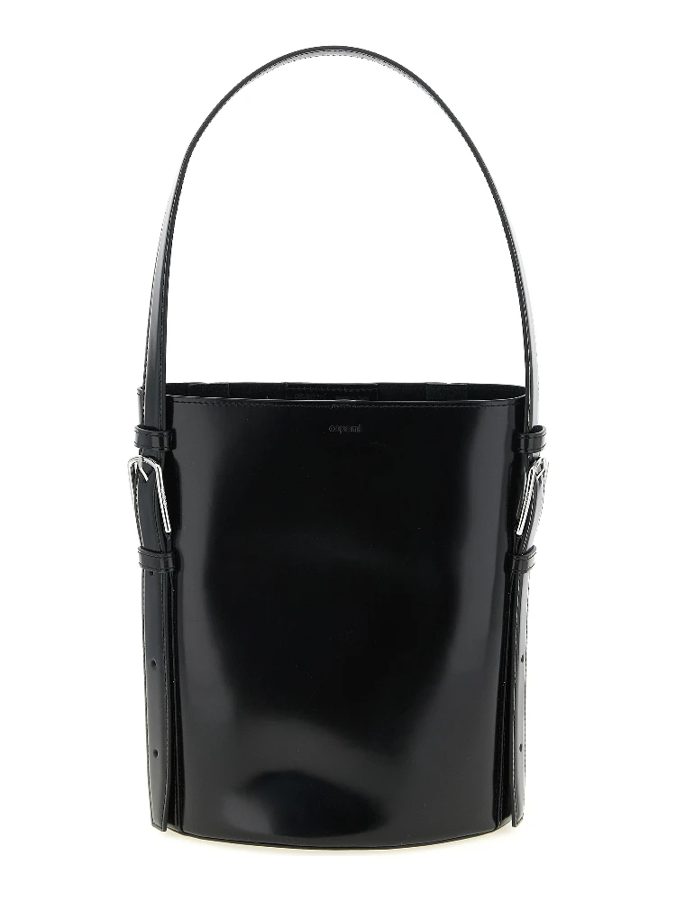 Black Cowhide Shoulder Bag