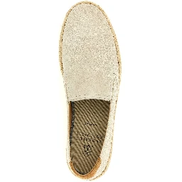 Gray Calfskin Espadrilles