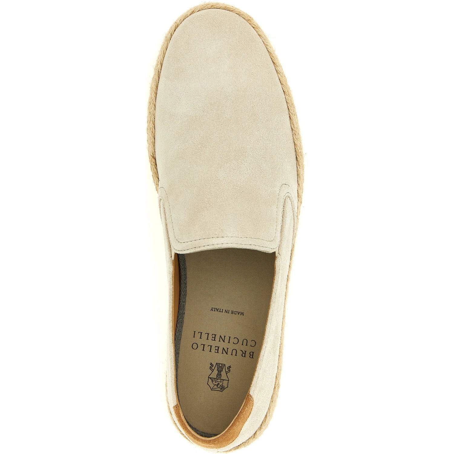 Gray Calfskin Espadrilles