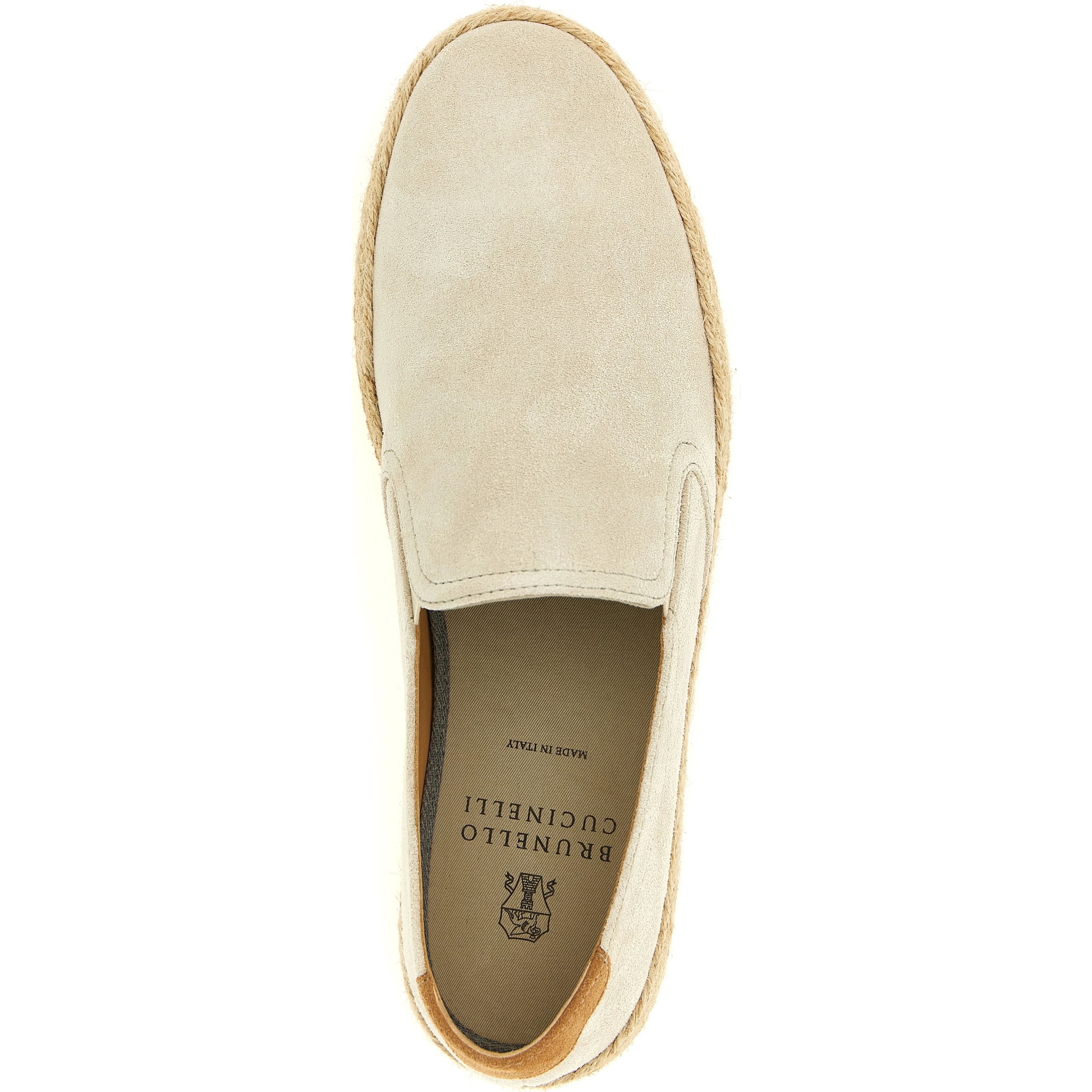 Gray Calfskin Espadrilles