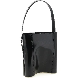 Black Cowhide Shoulder Bag