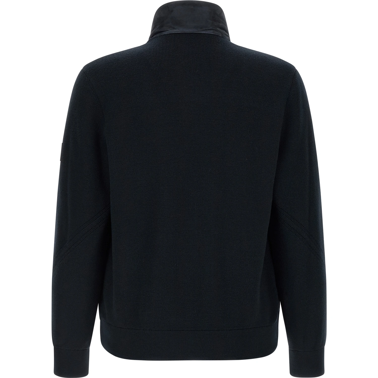 Blue Virgin Wool Full-Length Jacket