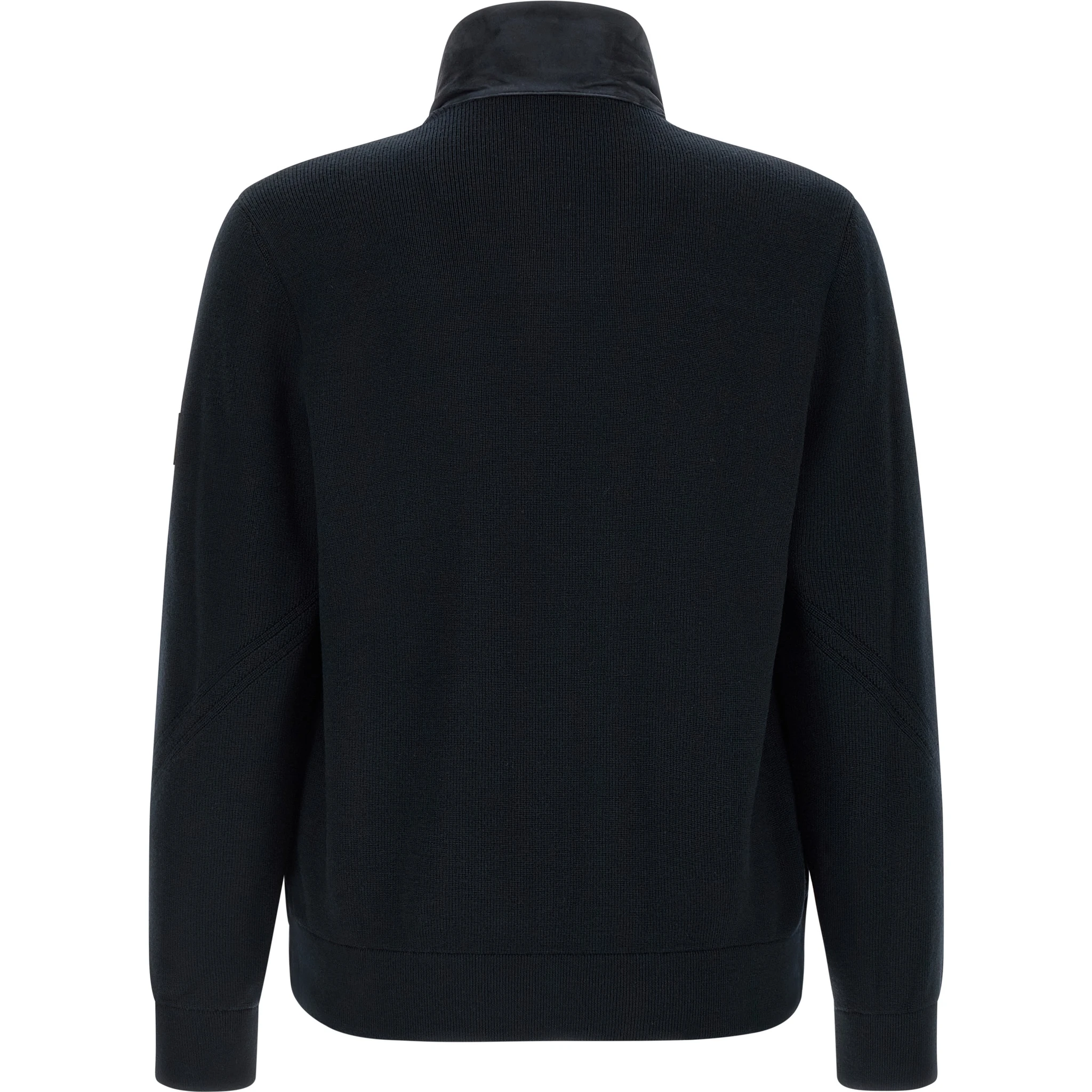Blue Virgin Wool Full-Length Jacket