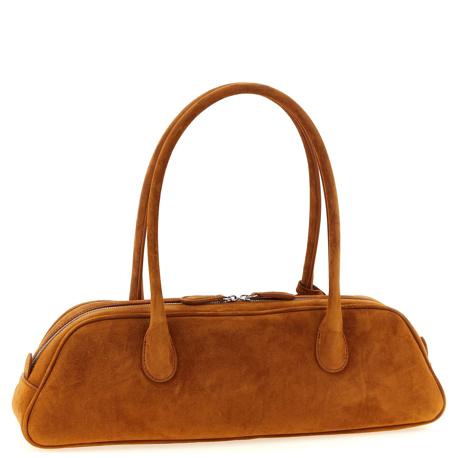 Brown Calfskin Shoulder Bag