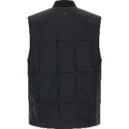 Black Nylon Sleeveless Jacket