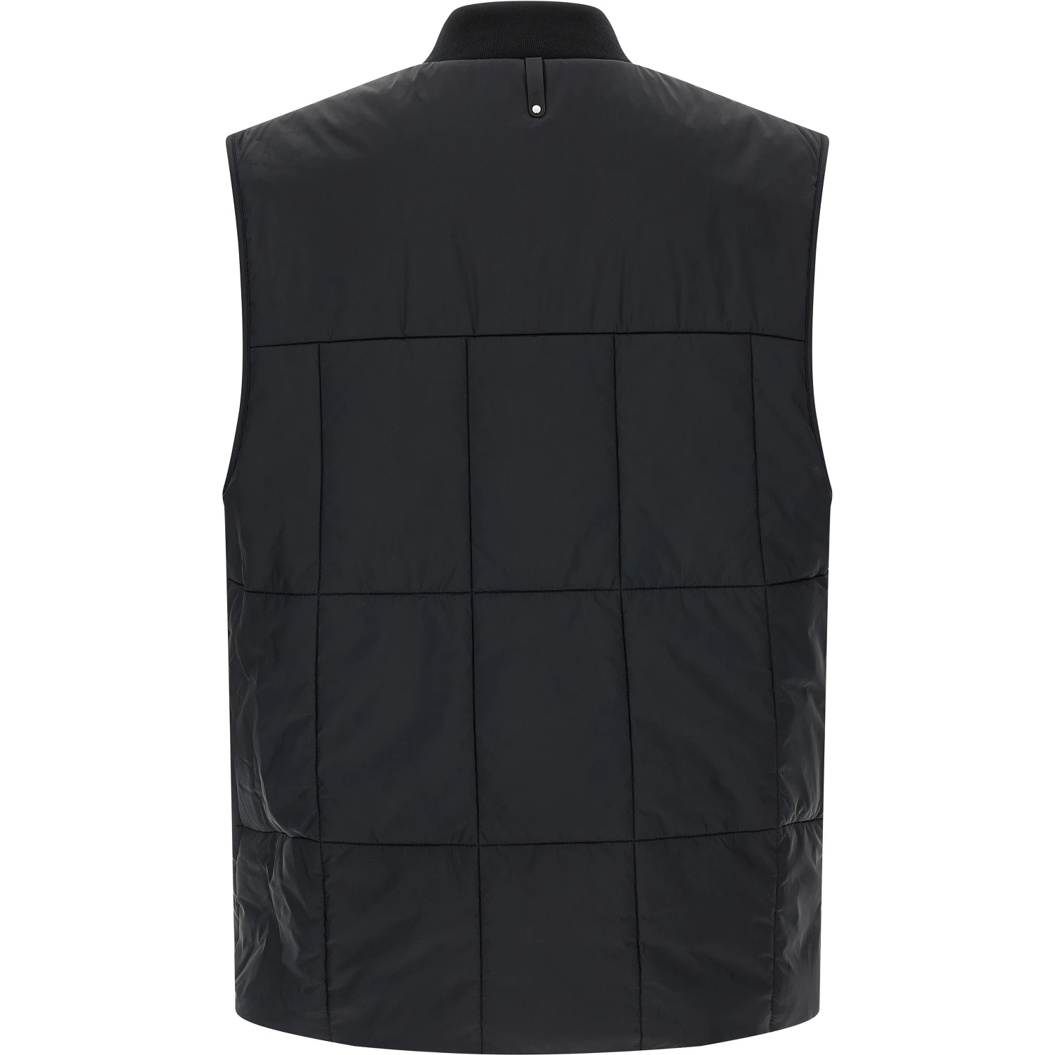 Black Nylon Sleeveless Jacket
