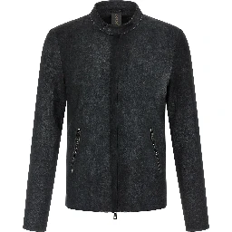 Black Lamb Leather Leather Jacket