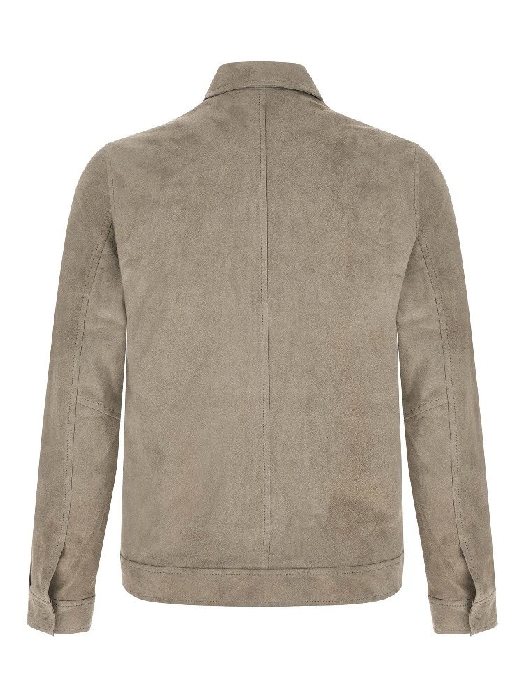 Gray Lamb Leather Leather Jacket alternative