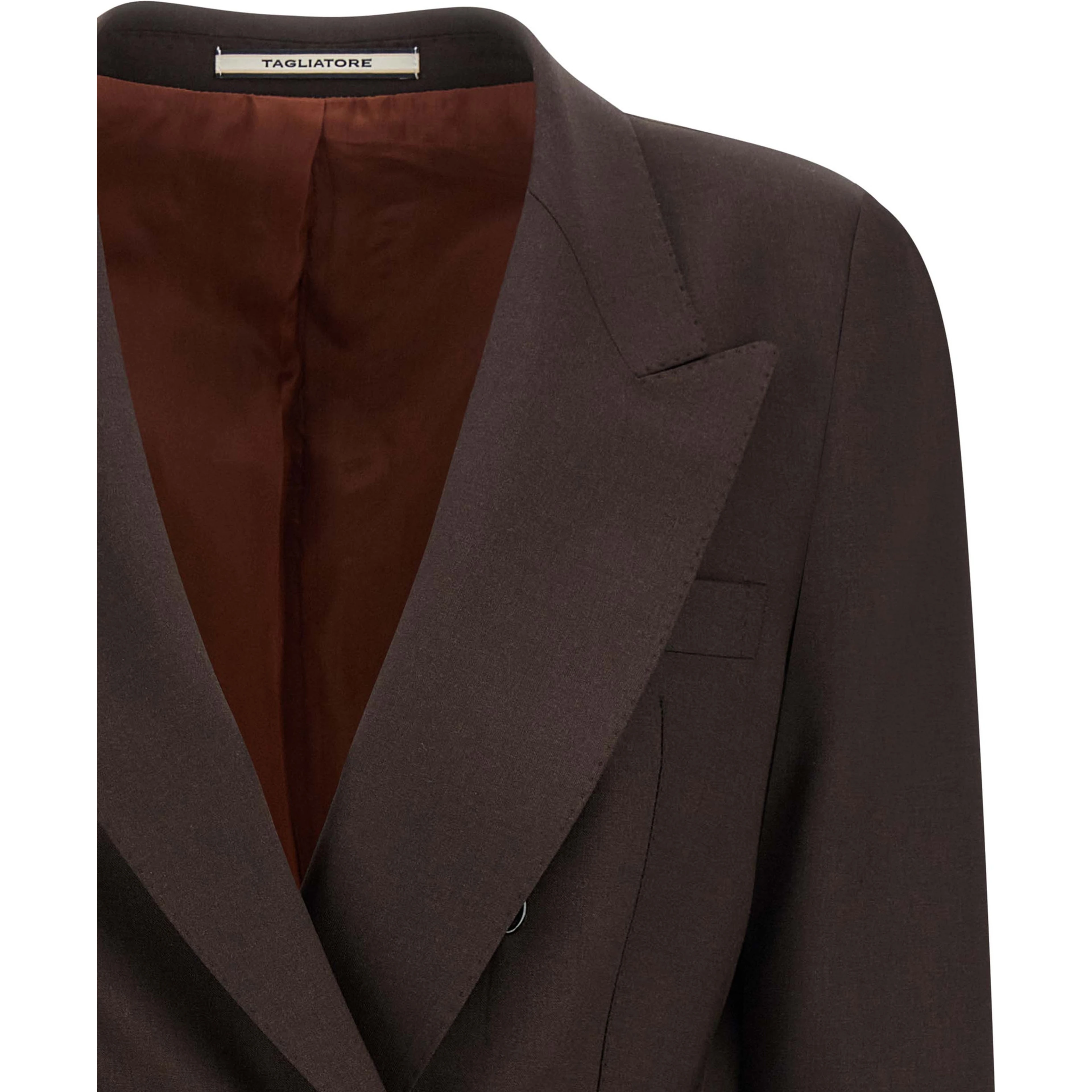Brown Virgin Wool Blazer
