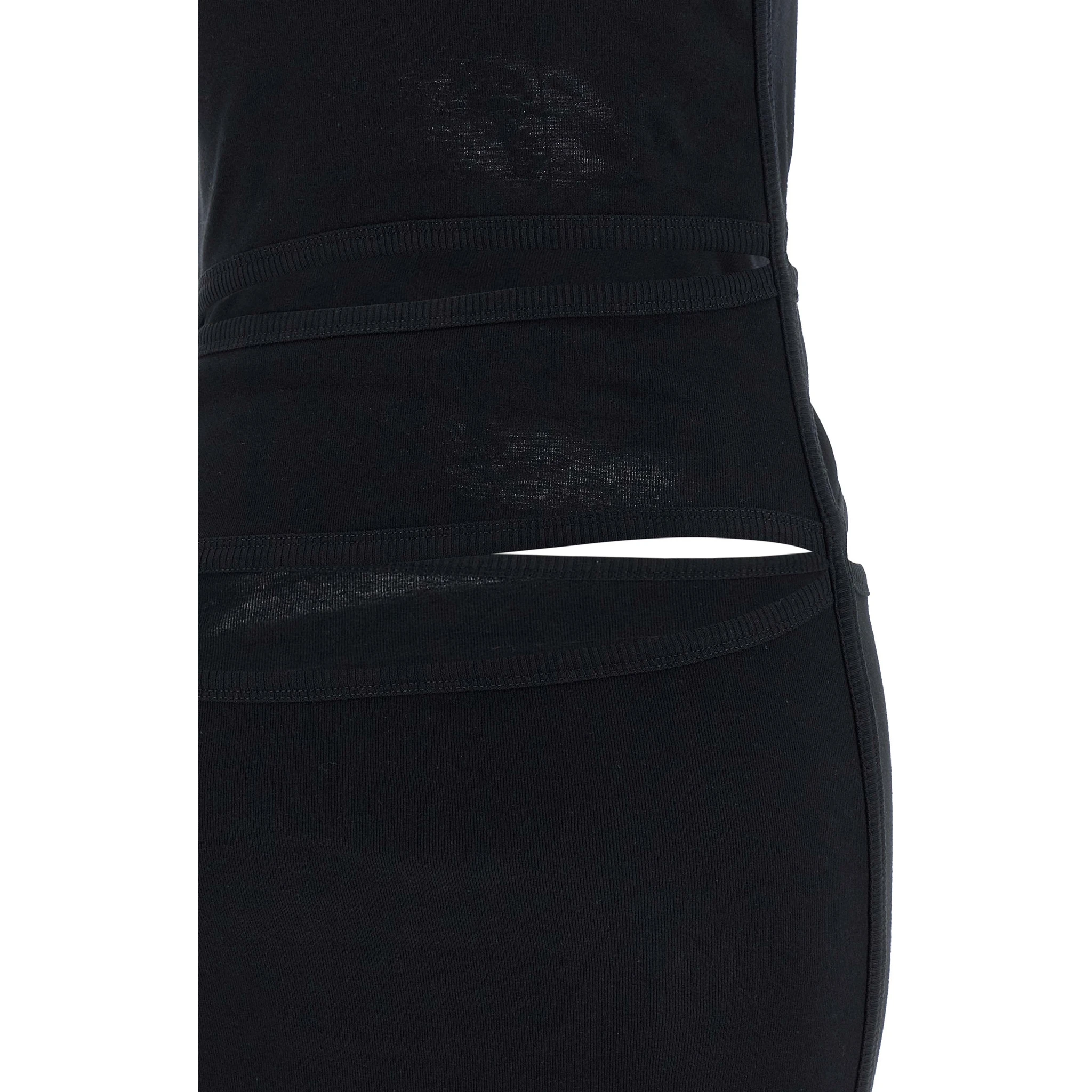 Black Organic Cotton Short Dress