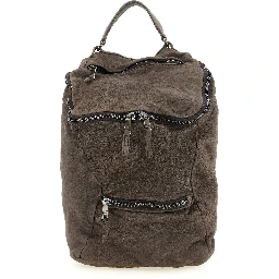 Brown Lamb Leather Backpack