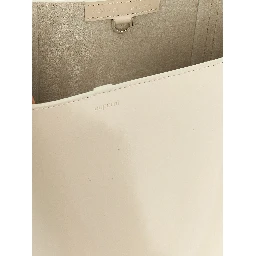 Beige Cowhide Shoulder Bag