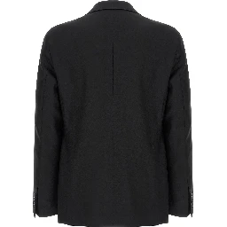 Black Virgin Wool Two-Piece Suit