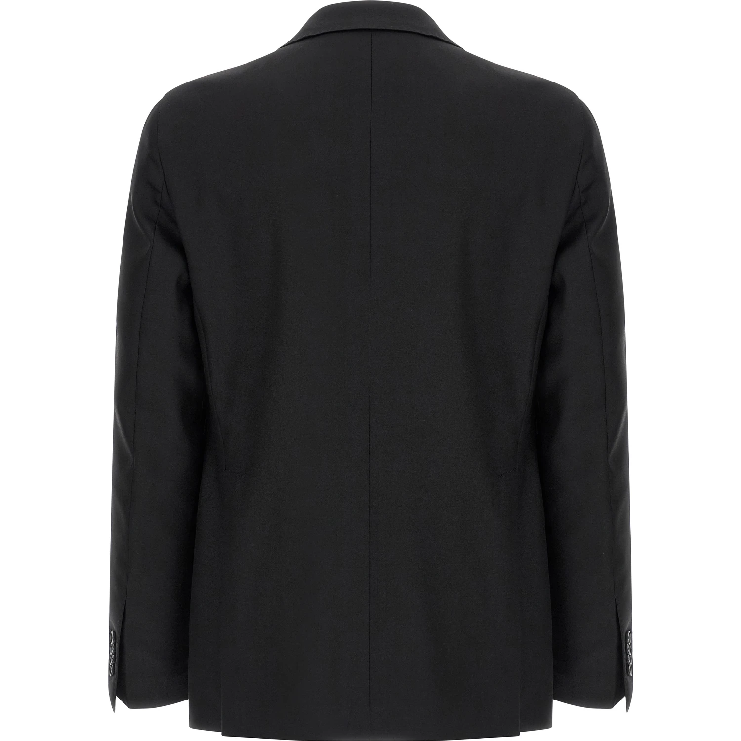 Black Virgin Wool Two-Piece Suit