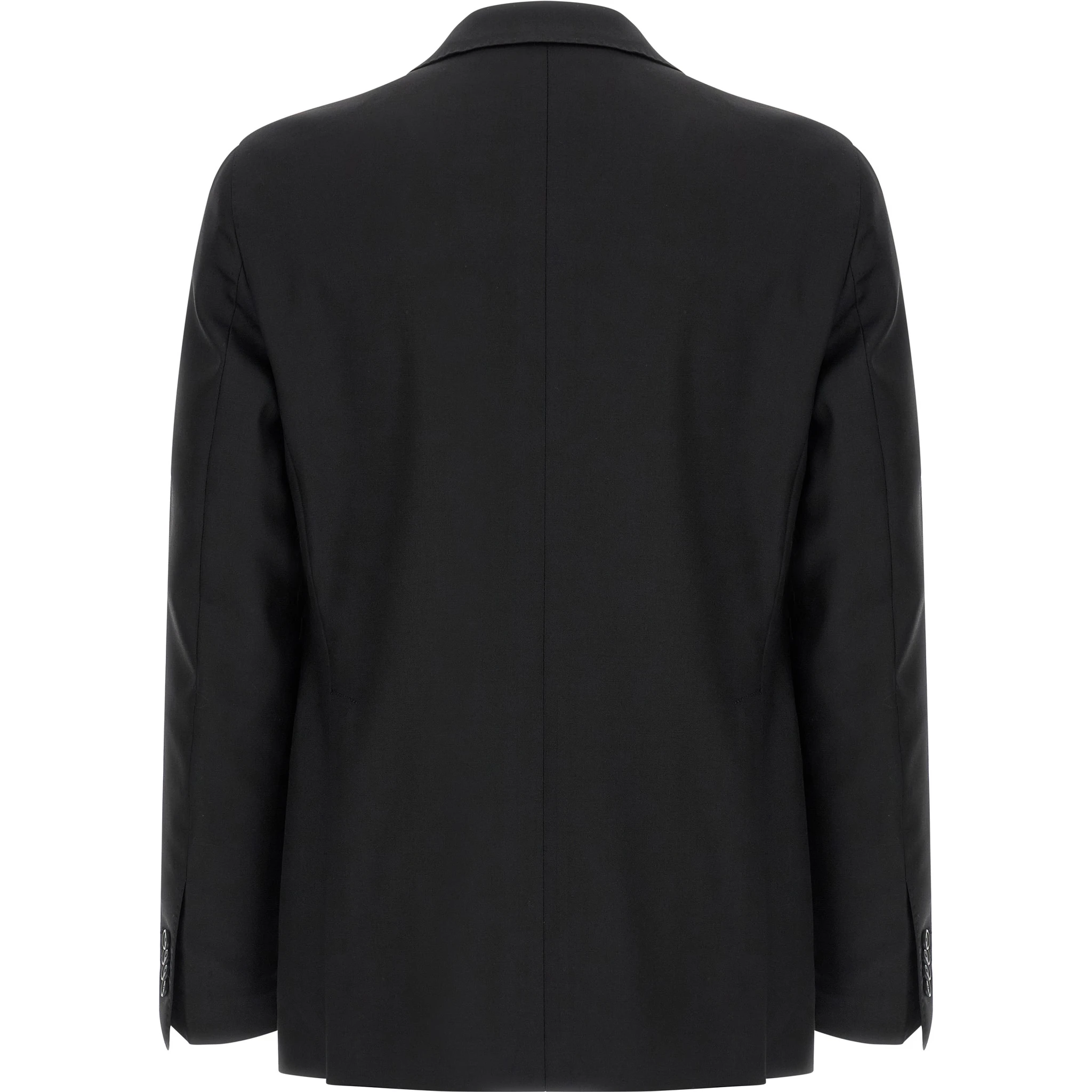 Black Virgin Wool Two-Piece Suit